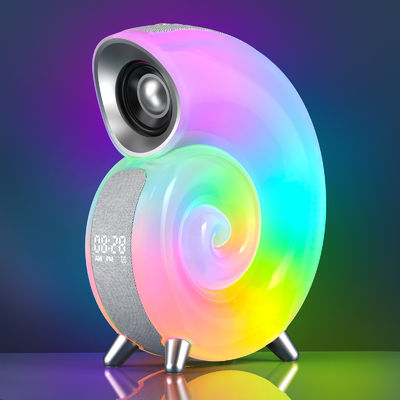 Phantom Music Rhythm Light LED Table Lamp with Conch LED Night Light and Stereo BT Speaker