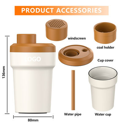 Luxury Mini Hookah Portable Shisha Hookah Set Aluminum Alloy Portable Hookah Cup