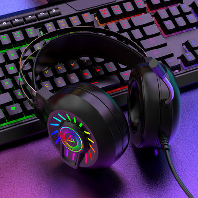 G97 RGB Luminous 7.1 Surround Sound Wired Gaming Headset with Mic and Volume Control