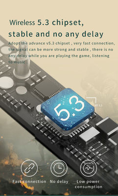 Digital Display TWS Headset with JLAC7003 Chipset and Active Noise Cancellation ANC