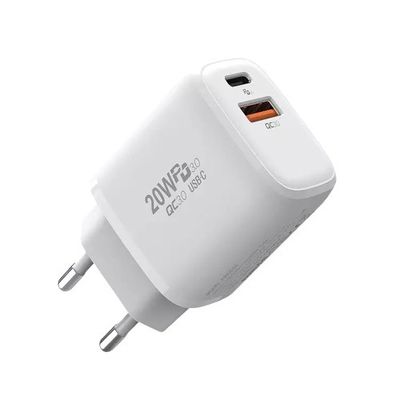 20W Fast Charging Power Socket A C Travel Charger for Mobile Phones/Laptops/Projectors