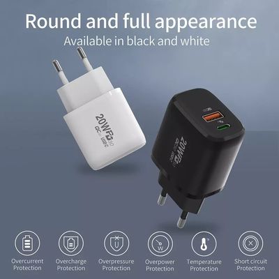 20W Fast Charging Power Socket A C Travel Charger for Mobile Phones/Laptops/Projectors