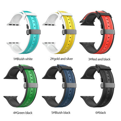 10 Color Options Butterfly Buckle Watch Straps for i Watch Series Ultra 8 7 6 5 4 Se