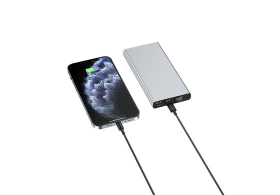 Quick Charge 3.0 22.5W 10000mAh/20000mAh Metal Power Bank for Mobile Devices Charging