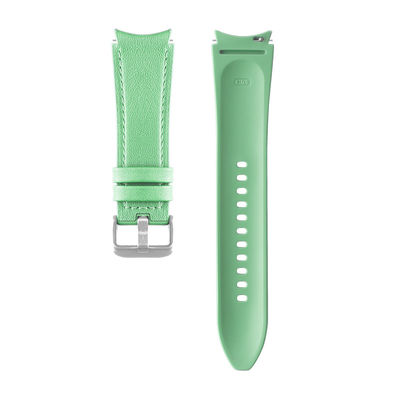 20mm Silicone Leather Watch Band Retro Replacement for Samsung Watch Series Band Width
