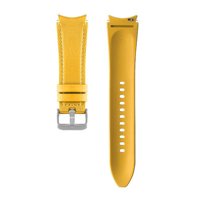 20mm Silicone Leather Watch Band Retro Replacement for Samsung Watch Series Band Width