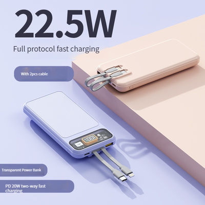 Mobile Phone Power Station 10000mAh Real Capacity Fast Charging 22.5W Quick Charge Support