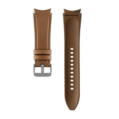 20mm Rubber Leather Watch Band Compatible with Samsung Watch Series Retro Replacement