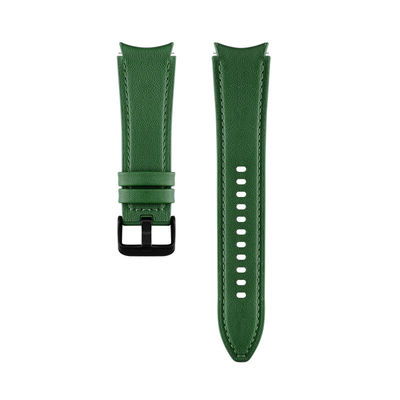 20mm Rubber Leather Watch Band Compatible with Samsung Watch Series Retro Replacement