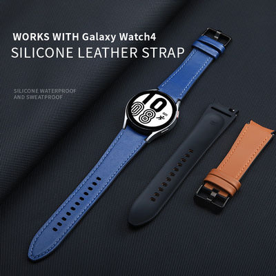 Silicone Leather Watch Bands Designer Smart for Samsung Galaxy Watch 4 100% QC Passed