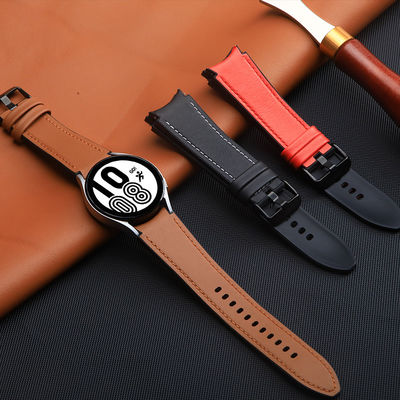 Silicone Leather Watch Bands Designer Smart for Samsung Galaxy Watch 4 100% QC Passed