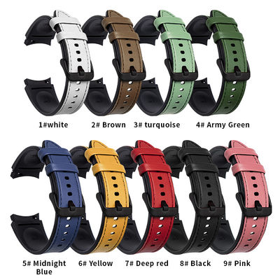 Silicone Leather Watch Bands Designer Smart for Samsung Galaxy Watch 4 100% QC Passed