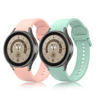 10 Colors Silicone Watch Band Replacement Strap for 44mm 40mm SamSung GaLaxy Watch 5