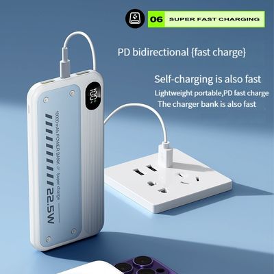 10000mAh Power Bank 22.5W Fast Charge Portable Power Station for Mobile Phone Outdoor