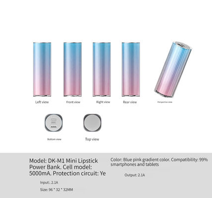 Universal 2.1A Power Charge Portable Power Bank for Phone Gift 5000mAh NO Private Mold