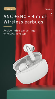 Wireless TWS Headset Low Latency ANC ENC Earbud with Private Mold and Digital Display