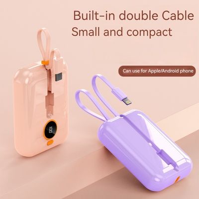 Type C Output Interface Portable 10000mAh Power Bank for Outdoor Charging and Devices
