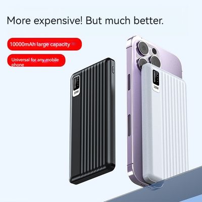 10W Output Power Micro USB Input Interface Ultra Slim 10000mah Power Bank for iPhone 15