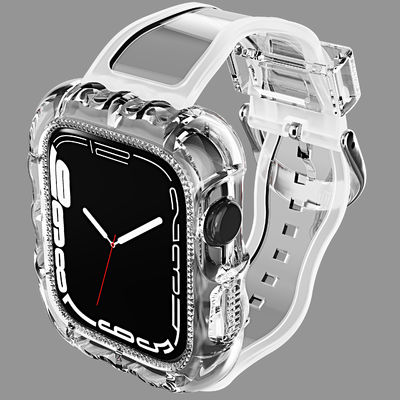 Fashionable 6 Colors TPU Loop Replacement Sport Bands for Apple Watch 7 and Affordable