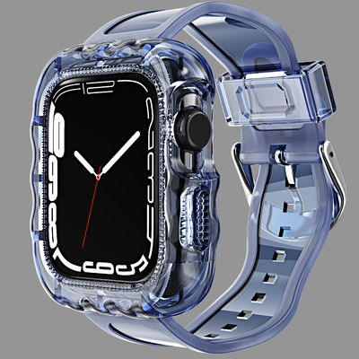 Fashionable 6 Colors TPU Loop Replacement Sport Bands for Apple Watch 7 and Affordable