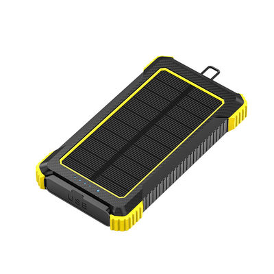 Wireless Output 5W Solar Power Bank 2.1A Output 10000mAh for iPhone 15 Outdoor Charging