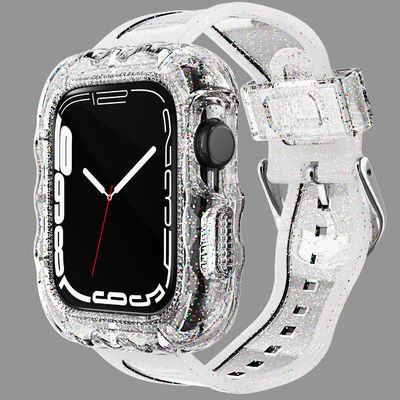 Fashionable 6 Colors TPU Loop Replacement Sport Bands for Apple Watch 7 and Affordable