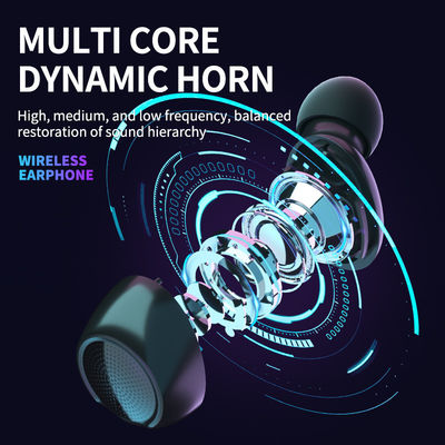 Wireless Stereo Headset with Large Capacity Noise Cancelling 30H Playing Time TWS V5.3