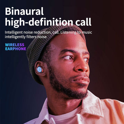 Wireless Stereo Headset with Large Capacity Noise Cancelling 30H Playing Time TWS V5.3