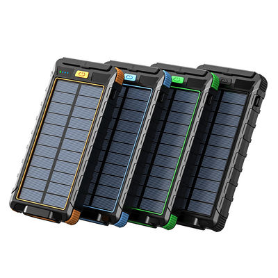 Micro USB Input Interface 10000mAh Power Bank with Compass and Solar Power Supply