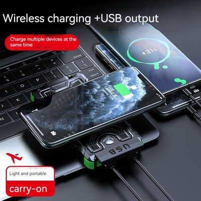 Micro USB Input Interface 10000mAh Power Bank with Compass and Solar Power Supply