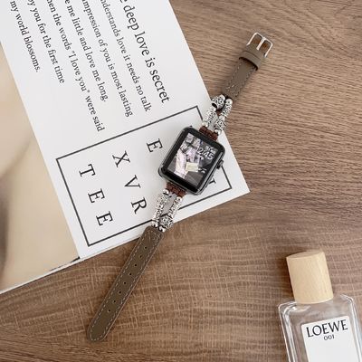 38mm Band Width Leather Strap Watchband for iWatch Luxury Design