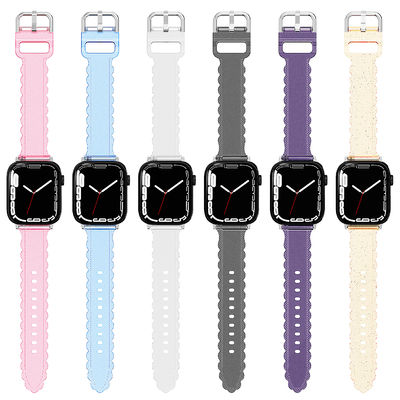 Popular Luxury Style for Apple Watch 45mm Clear Glitter Lace Diamond Replacement Band