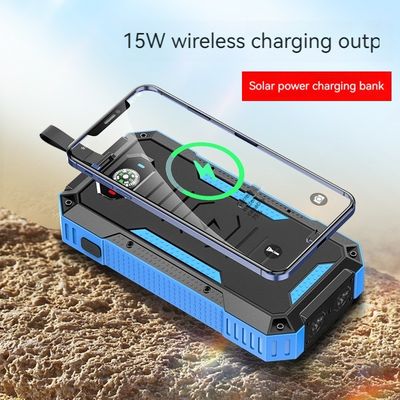 15W Output Power Private Mold Wireless Charging Solar Power Bank for iPhone 30000mAh