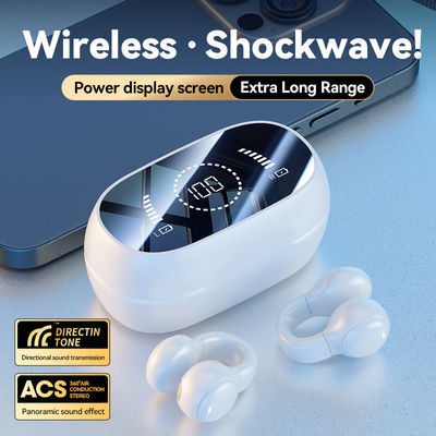 HiFi Stereo Bone Conduction True Wireless Earphone with 20cm Charging Cable and Mic