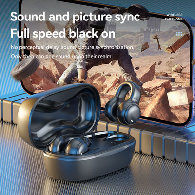 HiFi Stereo Bone Conduction True Wireless Earphone with 20cm Charging Cable and Mic
