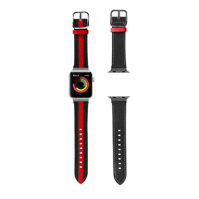 OEM ODM Double Sided Band Leather Watchband for Apple Watch Band 38 40 41 42 44 45mm Strap