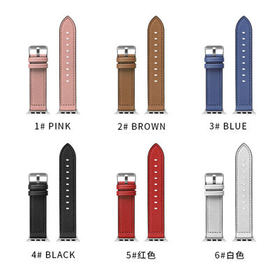 22mm Silicone Leather Watch Strap for iWatch Series 6 5 4 3 2 1 SE Luxury and Durable