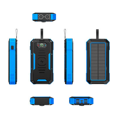 Wireless Charging Outdoor Power Bank 30000mAh with 22.5W Solar Panel and High Capacity