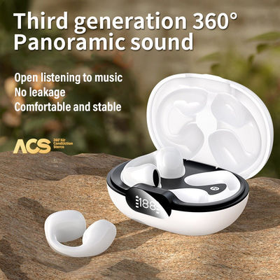 AAC Codecs Bone Conduction Earphone Clip Earring Ear Hook Headsets for Sport and Ambie