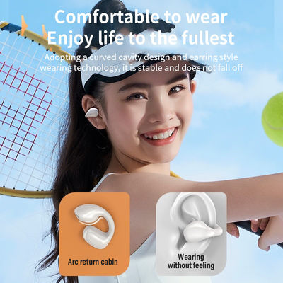 AAC Codecs Bone Conduction Earphone Clip Earring Ear Hook Headsets for Sport and Ambie