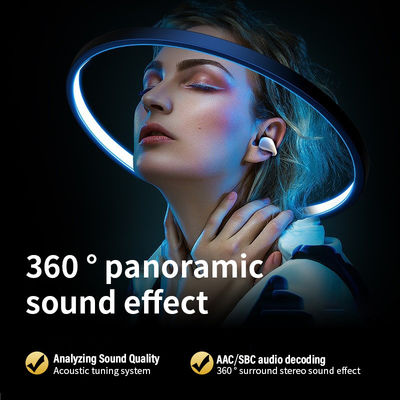 AAC Codecs Bone Conduction Earphone Clip Earring Ear Hook Headsets for Sport and Ambie