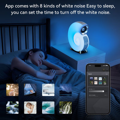 Wireless Charger with Alarm Clock Digital App Control RGB Light Wireless Speaker