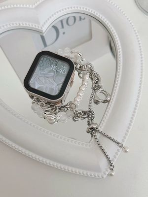 41mm Band Width Jewelry Stainless Steel iWatch Strap for Elegant and Female Smartwatch
